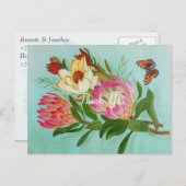 Zuid-Afrikaanse Proteas Dank je Briefkaart (Voorkant / Achterkant)