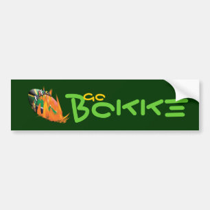 "Zuid-Afrikaanse" rugbysupporters "Go Bokke" Bumpersticker