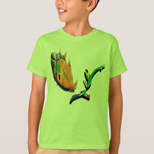 Zuid-Afrikaanse rugbysupporters shirten voor kinde T-shirt (Voorkant)