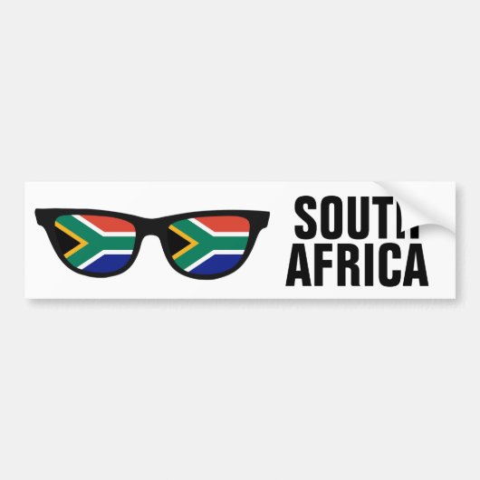 Zuid-Afrikaanse Shades aangepaste bumpersticker (Voorkant)