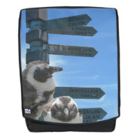 Zuid-Afrikaanse Signpost + Penguins Adult-rugzak