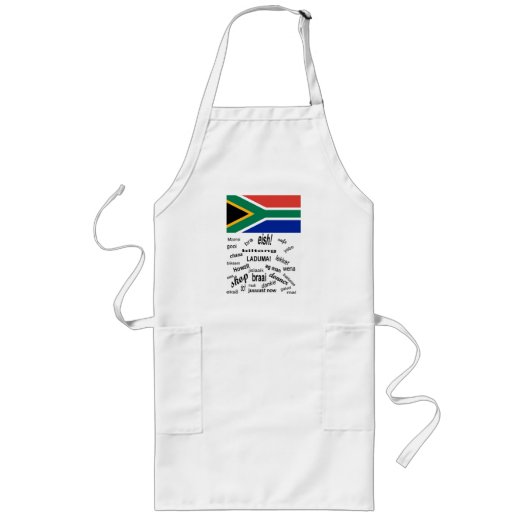 Zuid-Afrikaanse Slang Apron Lang Schort (Voorkant)