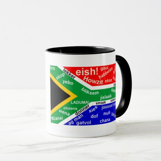 Zuid-Afrikaanse Slang Coffee-Mok -  Mok (Voorkant rechts)