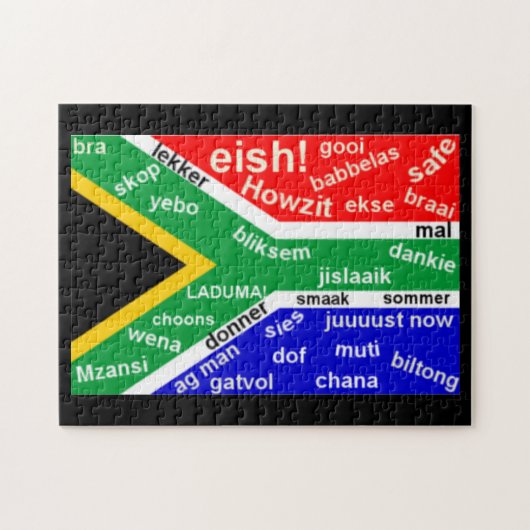 Zuid-Afrikaanse Slang Jigzaag Puzzle Legpuzzel (Horizontaal)