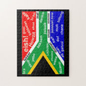 Zuid-Afrikaanse Slang Jigzaag Puzzle Legpuzzel (Verticaal)