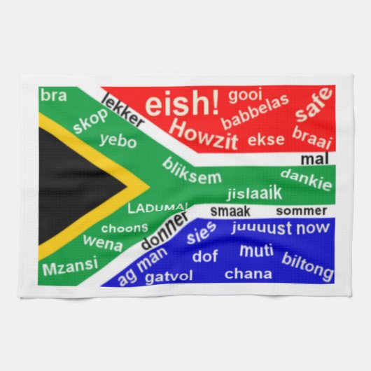 Zuid-Afrikaanse Slang Kitchen Towel - Theedoek (Horizontaal)