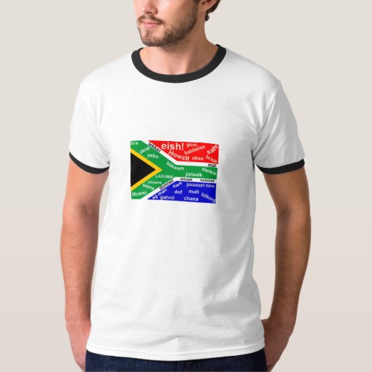 Zuid-Afrikaanse Slang T-Shirt -  (Voorkant)
