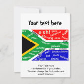 Zuid-Afrikaanse Slang-uitnodiging -  Kaart (Voorkant)