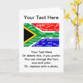 Zuid-Afrikaanse Slang Wenskaart - Kaart (Gele Bloem)