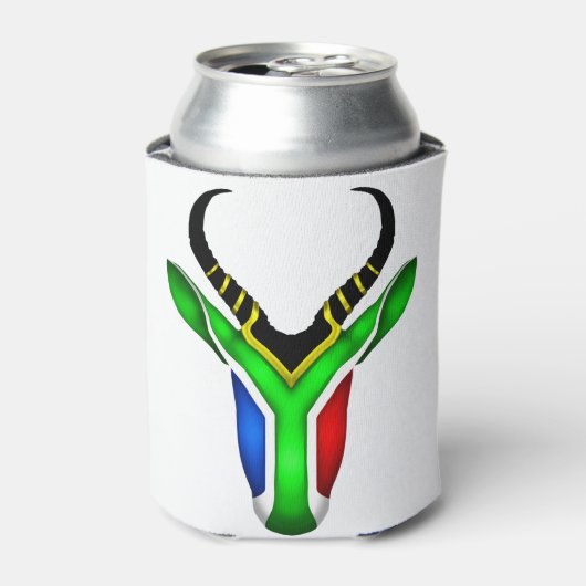 Zuid-afrikaanse springbok blikjeskoeler (Blikje Voorkant)