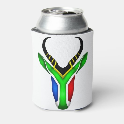 Zuid-afrikaanse springbok blikjeskoeler (Blikje Achterkant)