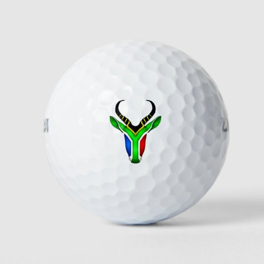Zuid-afrikaanse springbok golfballen (Voorkant)