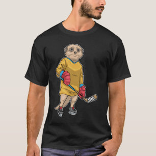 Zuid-Afrikaanse stokstaartje IJshockey IJshockeyst T-shirt