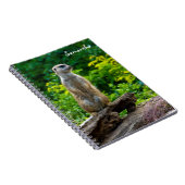 Zuid-Afrikaanse stokstaartje spiraal notebook Notitieboek (Rechterzijde)