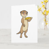 Zuid-Afrikaanse stokstaartjes met Pizza Kaart (Gele Bloem)