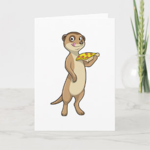 Zuid-Afrikaanse stokstaartjes met Pizza Kaart