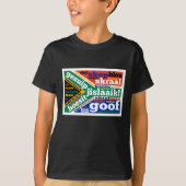 Zuid-Afrikaanse taal en spreektaal T-shirt (Voorkant)