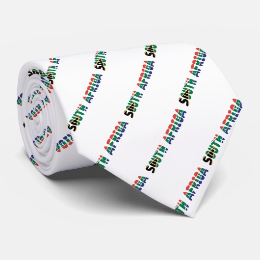 Zuid-Afrikaanse tekstvlag Stropdas (Opgerold)