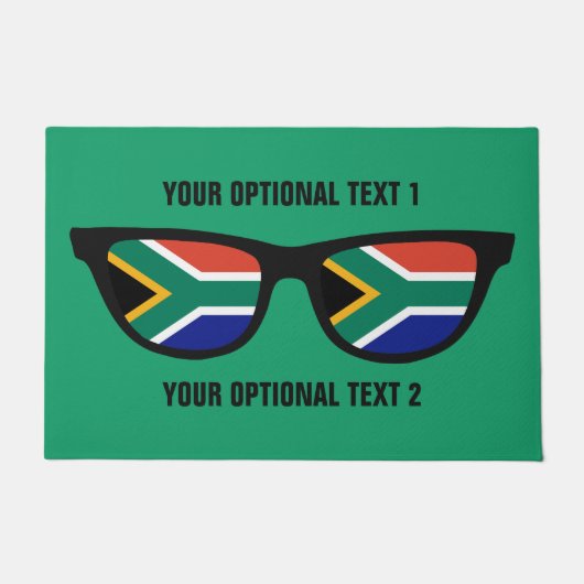 Zuid-Afrikaanse tinten aangepaste deurmatten (Voorkant)