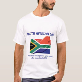 ZUID-AFRIKAANSE VADER Sterke dappere gepersonalise T-shirt