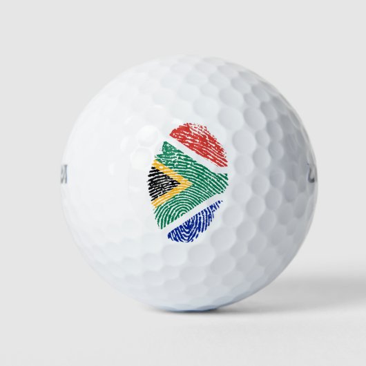 Zuid-Afrikaanse vingerafdrukvlag Golfballen (Voorkant)