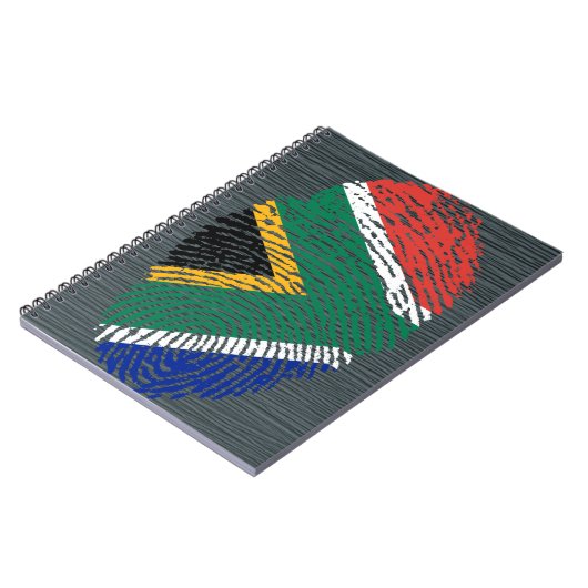 Zuid-Afrikaanse vingerafdrukvlag Notitieboek (Linkerzijde)