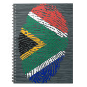 Zuid-Afrikaanse vingerafdrukvlag Notitieboek (Voorkant)