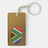 Zuid-Afrikaanse vingerafdrukvlag Sleutelhanger (achterkant)