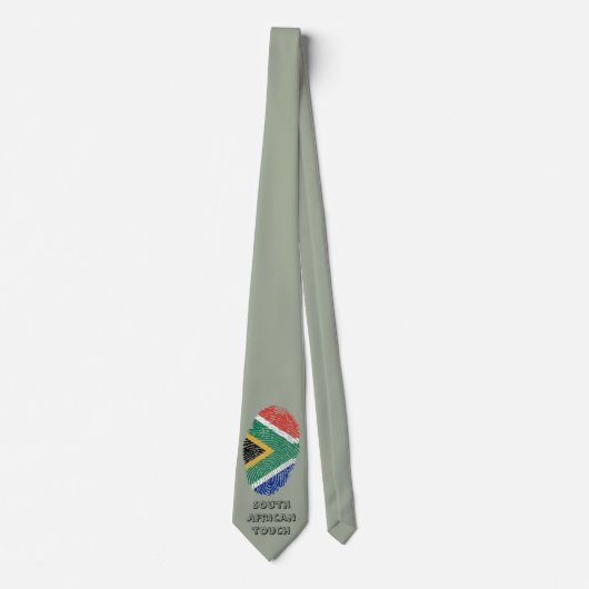 Zuid-afrikaanse vingerafdrukvlag stropdas (Voorkant)