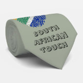 Zuid-afrikaanse vingerafdrukvlag stropdas (Opgerold)