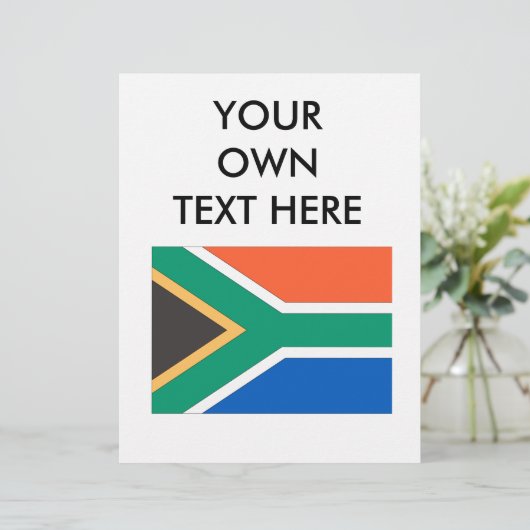 Zuid-Afrikaanse vlag (Staand voorkant)