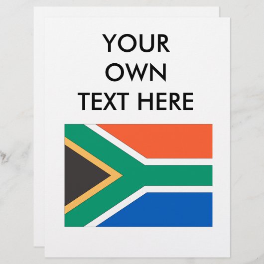 Zuid-Afrikaanse vlag (Voorkant / Achterkant)