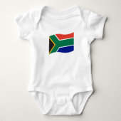 Zuid-Afrikaanse vlag Baby 1 stuk Romper (Voorkant)