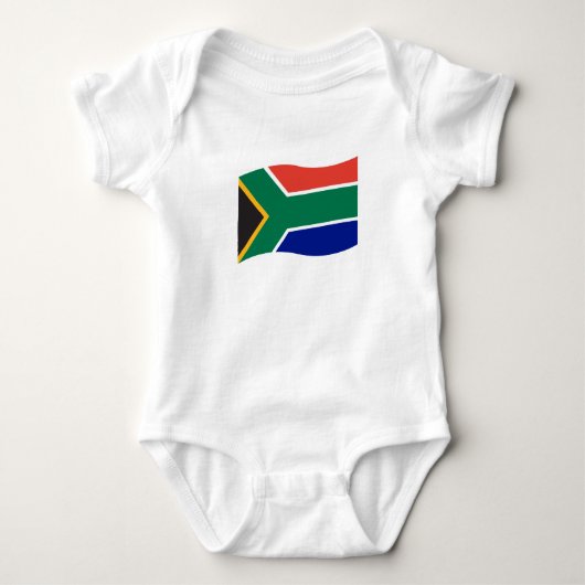 Zuid-Afrikaanse vlag Baby 1 stuk Romper (Voorkant)