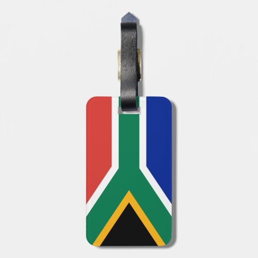 Zuid-Afrikaanse vlag Bagagelabel (Achterkant verticaal)