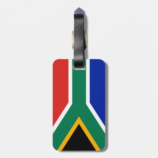 Zuid-Afrikaanse vlag Bagagelabel (Achterkant verticaal)