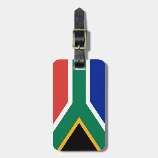 Zuid-Afrikaanse vlag Bagagelabel (Voorkant verticaal)