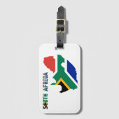 Zuid-Afrikaanse vlag Bagagelabel (Voorkant (verticaal))