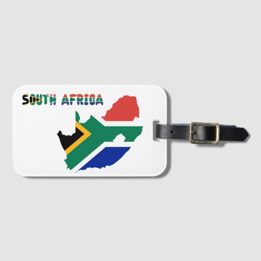 Zuid-Afrikaanse vlag Bagagelabel (Voorkant (horizontaal))