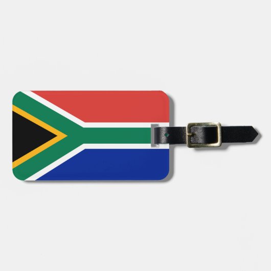 Zuid-Afrikaanse vlag Bagagelabel (Voorkant horizontaal)
