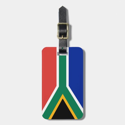 Zuid-Afrikaanse vlag Bagagelabel (Voorkant verticaal)