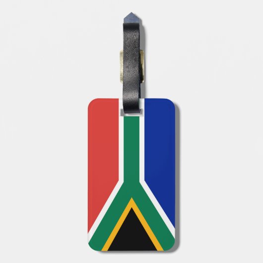 Zuid-Afrikaanse vlag Bagagelabel (Achterkant verticaal)