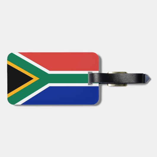 Zuid-Afrikaanse vlag Bagagelabel (Achterkant horizontaal)