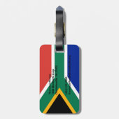 Zuid-Afrikaanse vlag Bagagelabel (Achterkant verticaal)