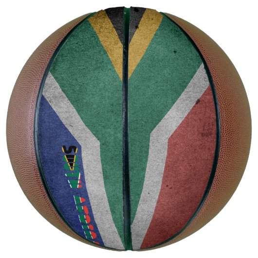 Zuid-Afrikaanse vlag Basketbal (Verticaal)