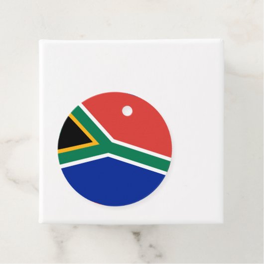 Zuid-Afrikaanse vlag Bedankjes Labels (In situ)