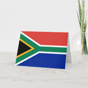Zuid-Afrikaanse vlag Bedankkaart