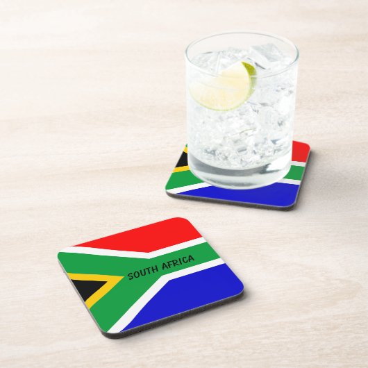 Zuid-Afrikaanse vlag Bier Onderzetter (Rechterzijde)