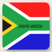 Zuid-Afrikaanse vlag Bier Onderzetter (Voorkant)