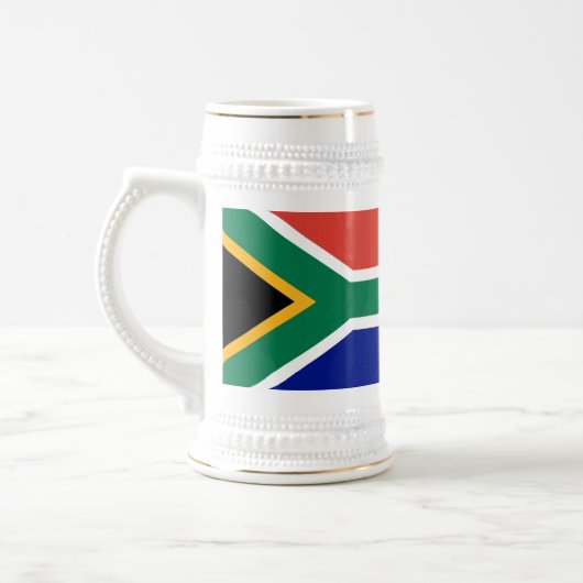 Zuid-Afrikaanse vlag Bierpul (Links)